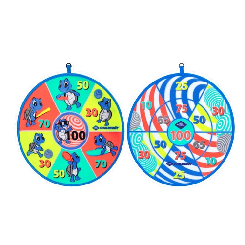 Schildkröt Soft Dart Set, 1 Board Printed on Both Sides with Different Shooting Fields, 2 x 3 Balls, for 2 Players, 970148