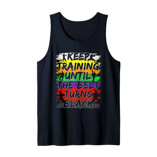 Karate Schwarzer Gürtel Kampfsport Training Karate Karate Black Belt Martial Arts Training Karate Training Tank Top