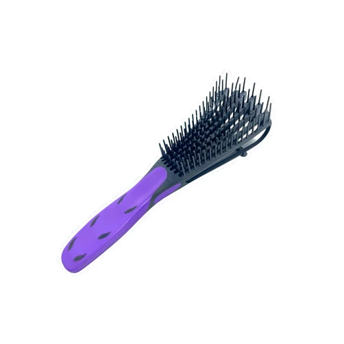 Zabolight Detangling Wave Flex Brush for Black Natural Hair, Detangler Hair Brush for Curly Afro 3a-4c Textured Hair, Easy Detangle Wet or Dry (Black)