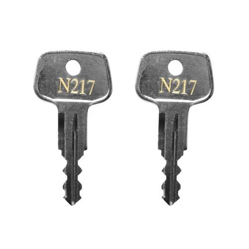 VIDABTE N217 Car Rack Replacement Key, Replacement Key for Yakima and Thule Ski,Cargo Box,Roof,Carrier Racks and Crossbars-Codes N217 [2 pcs]