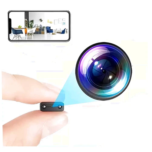 BAKEWAY Mini Wireless WiFi Camera Security Camera HD 1080P Nanny Camera with Night Vision，Remote Viewing for Security with iOS,Android Phone