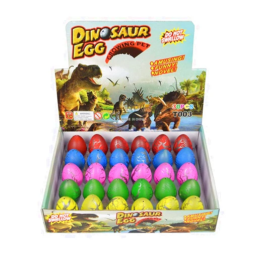 Yeelan Dinosaur Eggs Toy Hatching Growing Dino Dragon for Children Large Size Pack of 30pcs,Colorful Crack