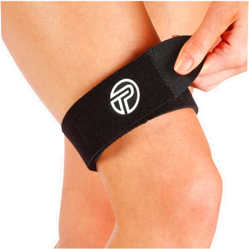 Pro-Tec Athletics IT Band Compression Wrap, Knee Brace, Compression Wraps, Knee Strain, Knee and Outside of Knee Support, Iliotibial Band Syndrome, Adjustable, Men & Women, Working Out