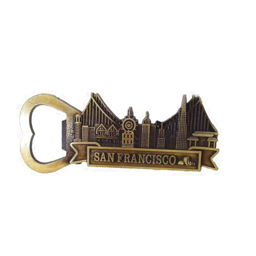 MUYU Magnet Golden Gate Bridge San Francisco USA Fridge Magnet Bottle Opener Collection Souvenir Gift, Home & kitchen decoration Magnetic Sticker San Francisco America Refrigerator Magnet opener