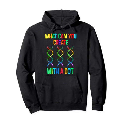Astronaut Dot Day Dot Planet in Gum ball Machine DNA Gen Inspired by Polka Dot What Can You Create Dot Day Pullover Hoodie