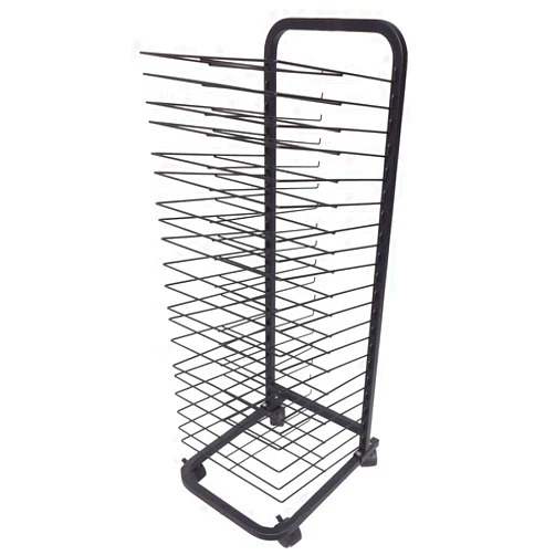 SHUICAO Wall Shelves Drying Racks,Mobile Art Drying Rack for Art Studios & Classrooms, Metal Artwork Storage Display Rack Art Organizer Forings and Drawings, Power Coated Design/20 Shelves