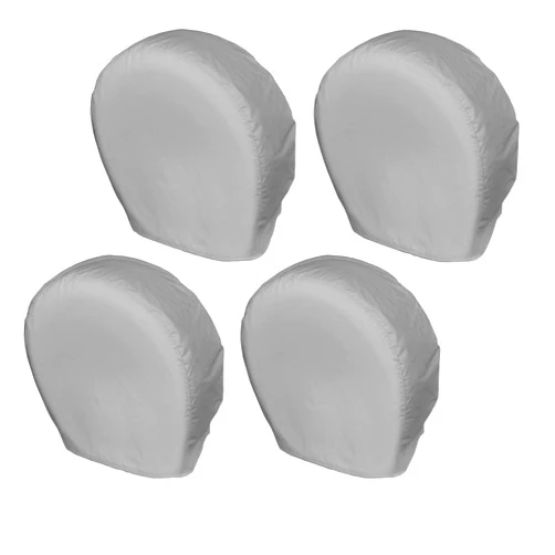 Explore Land Tire Covers 4 Pack - Tough Tire Wheel Protector for Truck, SUV, Trailer, Camper, RV - Universal Fits Tire Diameters 21-22.75 inches, Charcoal
