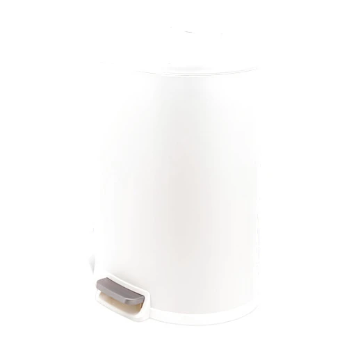 QUALIAZERO 50L/13Gal Heavy Duty Hands-Free Stainless Steel Commercial/Kitchen Step Trash Can, Fingerprint-Resistant Soft Close Lid Trashcan, 13Gal, D Shape, Matte White