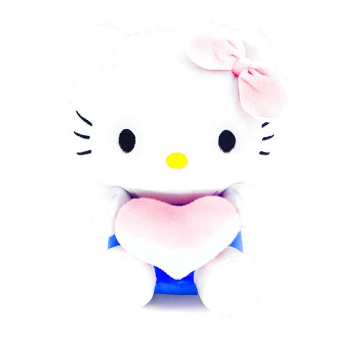 Ahlsense Cute Cat Stuffed Animal with Hearts Love Cat Plush Kawaii Kitty Plush Pillow Soft Animal Stuffy Doll Toys Valentine’s Day Gifts for Girlfriend