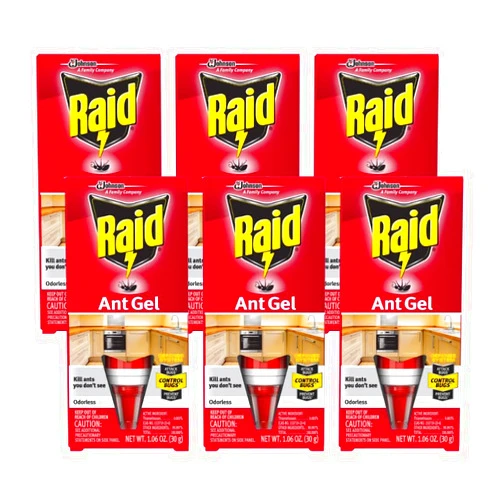 Raid Ant Gel, Kills Ants You Don't See 1.06 Ounce (Pack of 6)