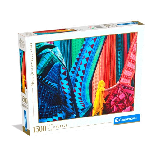 Clementoni Collection-Fluttering tissues-1500 Pieces-Puzzle, Horizontal, Fun for Adults, Made in Italy, Multicoloured, 31706