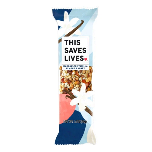 This Bar Saves Lives This Saves Lives Madagascar Vanilla Almond & Honey Bar, 1.4 OZ