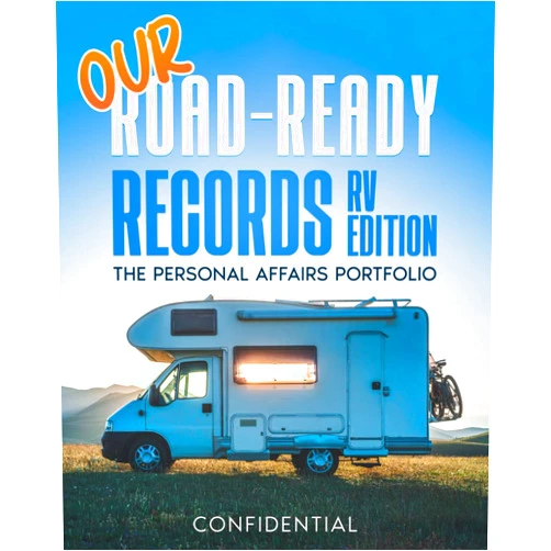 By Susan Loumagne (Author) Our Road Ready Records: RV and Camping Edition | Couples Travel | Planner | Log Book | Personal Affairs Portfolio