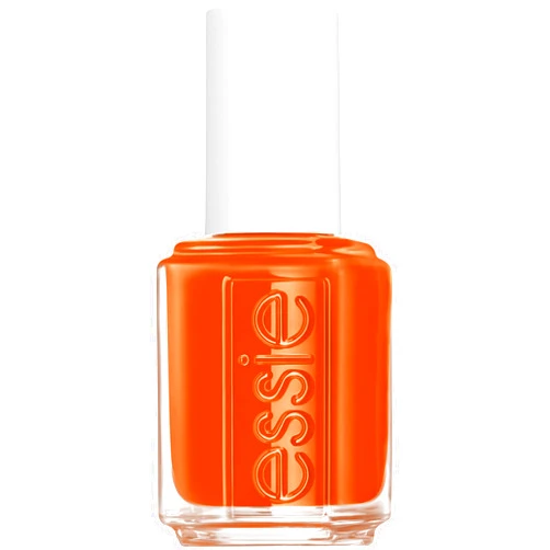 essie nail polish, ferris of them all collection, muted burnt-orange glossy shine nail color with a cream finish, let it slide, 0.4600 fl. oz.