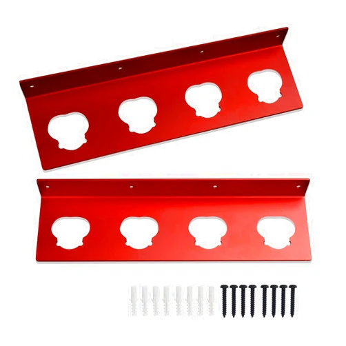 EZYPAK Battery Holder for Milwaukee M12, Battery Holder Battery Storage Holder for Milwaukee M12 6.0 Battery,High Strength Metal Wall Mount Rack with 4 Slots Perfect Organizers for Batteries (2)