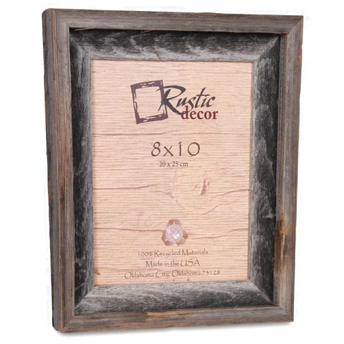 Rustic Decor Denelchon 8x10 Picture Frames -Signature Barnwood Reclaimed Wood Photo Frames
