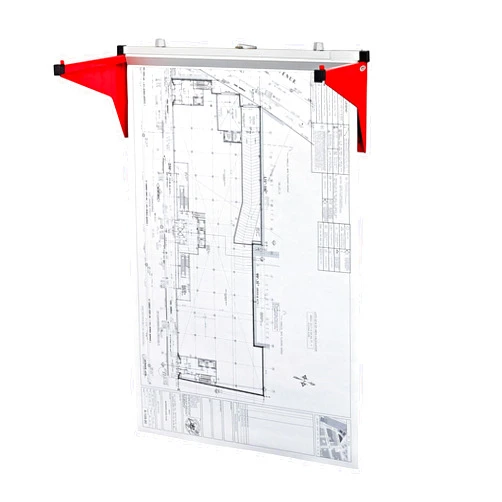 Adir Corp. Adir Blueprint Wall Rack - Blueprint Plans Organizer and Construction Plan Holder - Poster Display and Map Rack for Office and Home