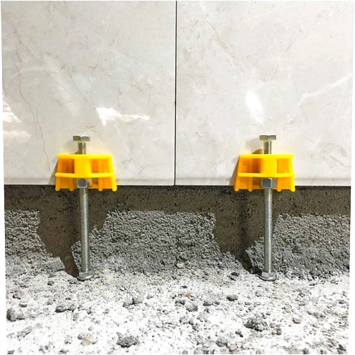 Winbyoan 10 Packs Wall Tile Leveling Apparatuses Portable Tile Lifting Tool Adjustable Height Locator For Building Walls & Floors, Doors and Cabinet