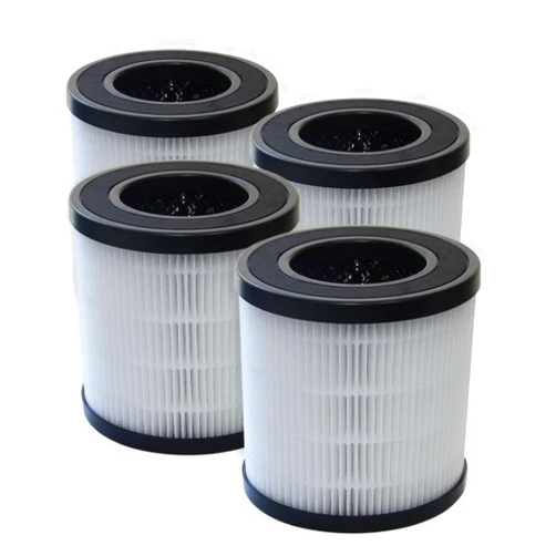 PUREBURG Replacement Filters Compatible with Purivortex AC201B & FULMINARE PU-P05 Air Purifiers,4-Pack H13 True HEPA 3-Stage Filtration Activated Carbon Air Clean