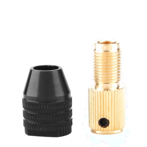 FTVOGUE Miniature Self-Tightening Chuck Mini Electric Drill Accessories Straight three-jaw Electric Drill Chuck Set 0.3-3.4mm(Diameter: 2mm)