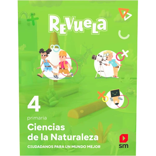 Spanish Edition by Equipo editorial SM, (Author), Mercedes Garín Muñoz (Author), Julián Campa Martín (Author), José González López de Guereñu (Author), Antonio José Hidalgo Moreno (Author), Aarón Illa Gómez (Illustrator), Alberto García Ayerbe (Illustrator), Alejandro de Orbe Ferreiro (Illustrator), Ángel Ovejero Sánchez (Illustrator), Ariel Alejandro Gómez (Illustrator), Chema García (Illustrator), Clara Sánchez (Illustrator), Diego Burdío Román (Illustrator), Eduardo Rubio Rincón (Illustrator), Félix Moreno Arrastio (Illustrator), Fidel Puerta (Illustrator), Archivo SM, (Illustrator), Fran Collado (Illustrator), Galofré, (Illustrator), Gema García Ingelmo (Illustrator), Germán Tejerina Martínez (Illustrator), Jesús Aguado (Illustrator), Pablo García Nieto (Illustrator), Roberto Zurdo Villas (Illustrator), Victor Fuertes Melón (Illustrator) & 22 more Ciencias de la naturaleza. 4 Primaria. Revuela. Castilla y León