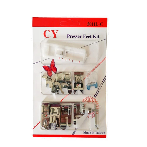 HONEYSEW 11pcs Snap On Presser Feet Set for Most of Standard Low Shank Sewing Machine Brother Singer Babylock.5011L-C