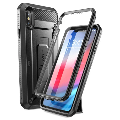 SUPCASE [Unicorn Beetle Pro Series] Case Designed for iPhone XS Max , Full-Body Rugged Holster Case with Built-In Screen Protector kickstand for iPhone XS Max 6.5 Inch 2018 Release (Black)