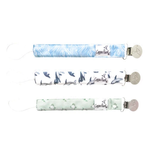 Copper Pearl Binky Clip 3 Pack Set 