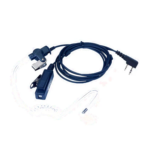 KEYBLU Walkie Talkie 2 Pin Earpiece/Headset with Transparent Acoustic Tube Compatible with Kenwood Retevis RT22 Baofeng GT-5R UV-5R BF-888S BF-F8HP BF-F9 UV-82 Surveillance Headphone