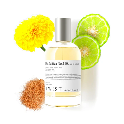 Twist Do Zafrica No. 110 - Eau De Parfum Inspired by Byrdo Bal d'Afrique, Long-Lasting Perfume For Women & Men, Paraben Free, Vegan, Clean Ingredients, Unisex, Fragrance - 100 ml | 3.4 fl. oz.