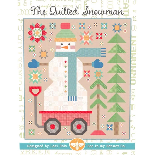 Generic Riley Blake It's Sew Emma The Quilted Snowman Quilt Pattern by Lori Holt of Bee in My Bonnet, Charming and Beautiful Quilts.