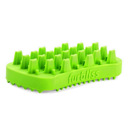Vetnique Labs Furbliss Dog Brush for Dogs, Cats and Pets with Long Hair, Grooming Bathing Massaging Deshedding Multi-Functional Wet or Dry Silicone Brush (Long Hair Brush)