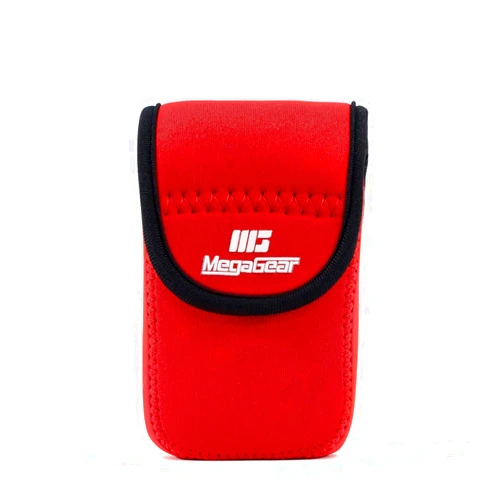Megagear MG798MegaGear Olympus Tough TG-6, TG-5, TG-4, TG-870, TG-860 Ultra Light Neoprene Camera Case, with Carabiner - Red