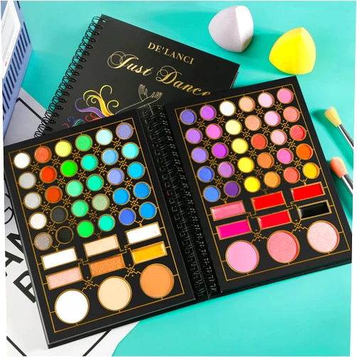 Ecofavor Makeup Palette for Teens, DE’LANCI Pro Makeup Pallet Gift Set for Teen Girls and Women,Beginners, 78 All in One Make up Eyeshadow Kit,Full Makeup Starter Kit for Young Teens Beginners or Pros
