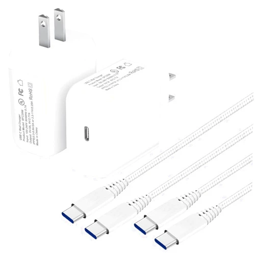 MZBESTCable 2-Pack 25W USB C Wall Charger Super Fast Charging Block & Android Phone Cable for Samsung Galaxy S24/S24 Plus/S24 Ultra/S23/S23+/S23 Ultra/S22/S22+/S21 FE 5G,A14 5G/A23 5G/A33 A13 A51 A52,Tab S7 S8 S9