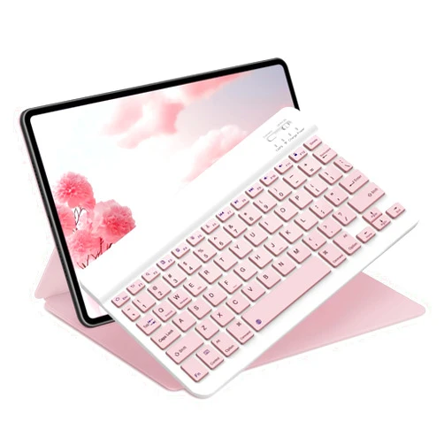 NOOX Bluetooth Keyboard for iPad 10th Generation, iPad Pro 13/12/11/10/9/8/7 inch, iPad Air 13/11th Gen, iPad Mini, Samsung Xiaomi Tablets, etc. - Slim Wireless Portable Travel Office Computer Accessories