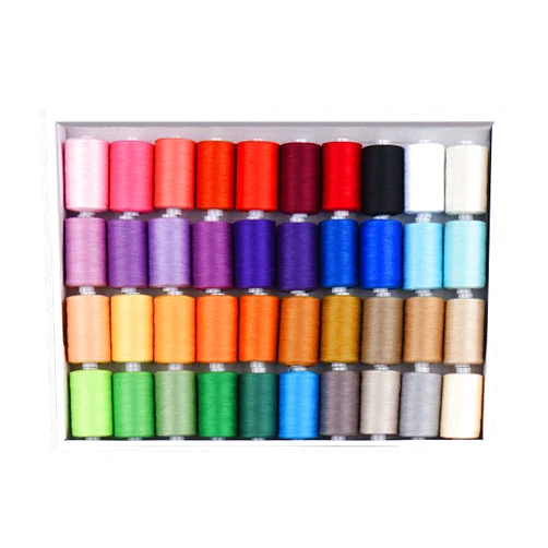 Funthread Sewing Thread 10 Colors Set 40S/2 for Sewing Machine,Quilting,Hand Sewing (40 Assorted Colors)