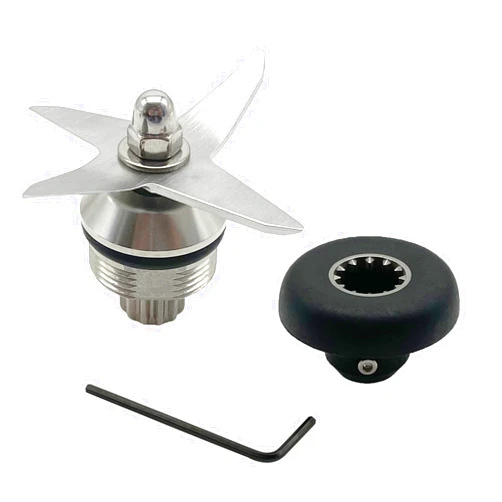 Gernsen Blender Wet Blade Replacement Assembly with 891 Drive Socket 1151 1152 STM102R 104675-1 Compatible with Vitamix 500 5200 6300 VM0103 Standard 1195 15504 15643 15652 58625 58805 64oz and 32oz Container