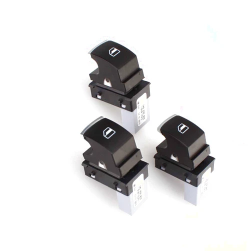 Rilycay 3pcs Power Window Switch,Black Master Window Switch,Passenger Window Switch Compatible with VW Golf Jetta Passat