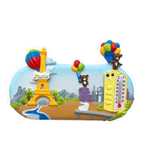 Franca Magnet-Eddiewei Eiffel Tower Paris France Europe World City Resin 3d Strong Fridge Magnet Souvenir Tourist Gift Chinese Magnet Hand Made Craft Creative Home and Kitchen Decoration Magnetic Sticker