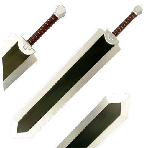 LALAPORT 40 Inches Fantasy Dragon Slayer Berserk Guts Foam Sword Perfect for Anime Cosplay Costume Event Party and Collectible