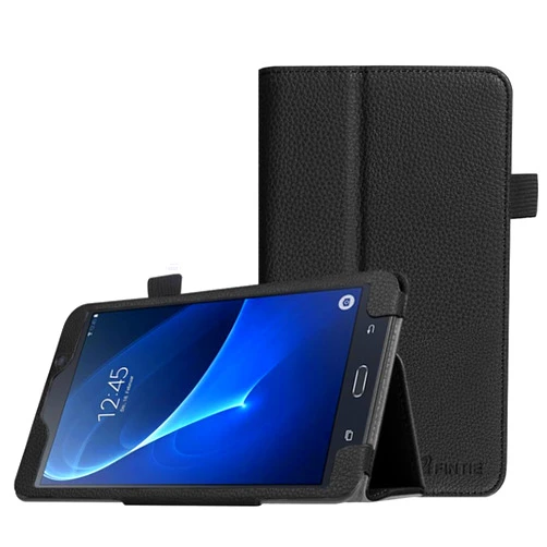Fintie Folio Case for Samsung Galaxy Tab A 7.0 - Premium Vegan Leather Slim Fit Folio Stand Cover for Samsung Galaxy Tab A 7.0 Tablet 2016 Release (SM-T280/SM-T285), Black