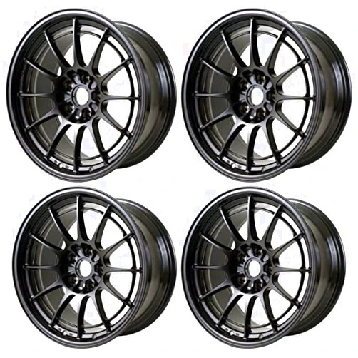 Enkei 365-895-6540BK NT03+M 18x9.5 5x114.3 40mm Offset 72.6mm Bore Black Wheel G35/350z