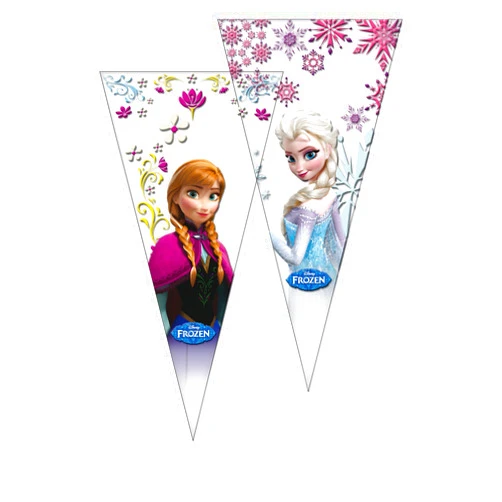 Verbetena 014001267, pack 6 cones party disney frozen, 20x40 cm, cones for chines disney frozen