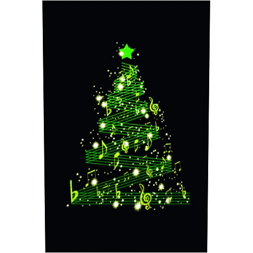 Heinz-Josef Lehmann Christmas Tree Musical Notes: Journal / Notebook / Diary, 120 Blank Lined Pages, 6 x 9 inches, Matte Finish Cover, Great Gift For Kids And Adults