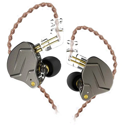 EZ EAR KZ ZSN PRO in Ear Monitor Wired Earphone Hybrid Dynamic Driver Balanced Armature IEM Earbuds, Dual Driver 1DD 1BA Deep Bass Stereo Sound Ergonomic Comfortable Headphones