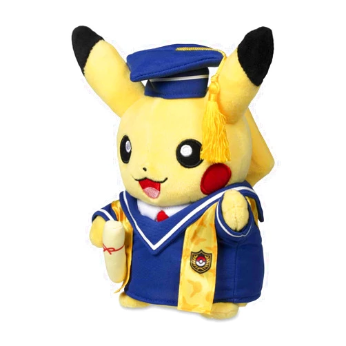 The Pokémon Company International, Inc. Pokémon Center: Graduate Pikachu Poké Plush, 8 Inch
