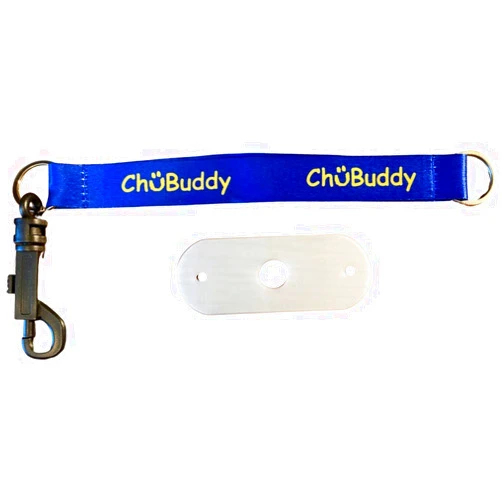 CHU-BUDDY chubuddy Chewy Holder - Navy Sublimated tether & natural strap