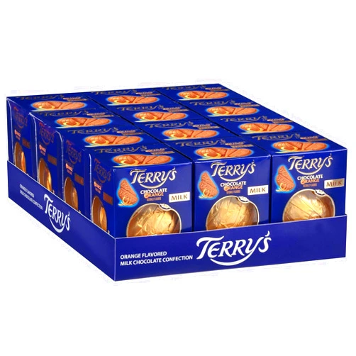 Smiling Sweets Terry's Milk Chocolate Oranges - Pack of 12 - Each Orange is 5.53oz - Perfect for Gift Giving - Great for sharing with friends and family