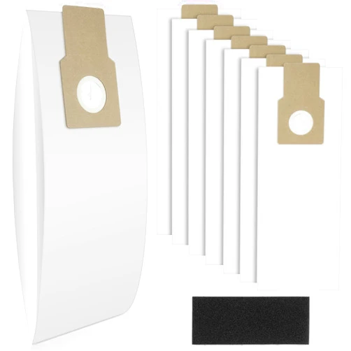 Tyhocent Type U/L/O Vacuum Bags for Kenmore 5068, 50688, 50690, 50105 Upright Vacuum, 8 Pack Paper Bags for Miele Type Z, S170-S180, S183, S184, for Panasonic Type U-2, with 1 Foam Filter